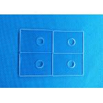 Igh Transmittance Fused Silica Substrates Custom Thickness 1750-1850℃ Melt Point Quartz Glass Plate for sale