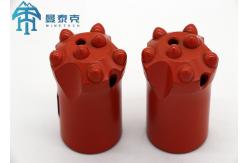 China Dependable Short Skirt Tapered Button Bit 2 Flushing Holes 42mm supplier