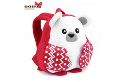 China new design preschool animal backpack cartoon neoprene kids lightweight backpack with plush supplier