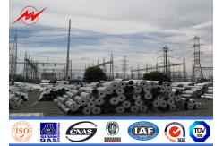 China Angle Cross Arms 16 Sides 24 M Galvanized Steel Pole Electrical Transmission Towers supplier