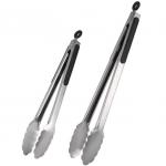 Stainless Steel Kitchen Tong Set Cooking Utensils Non Slip Grip for sale