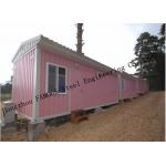 Light Duty 40ft Prefab Container House For Temporary Accommodation With Painted Surface for sale