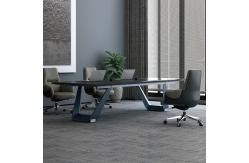 China Black Executive Office Desks Depth 900mm Melamine Board With PVC Edging supplier