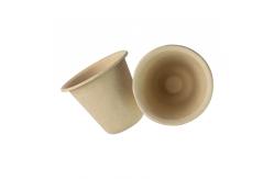 China Disposable Biodegradable Takeaway Cups , Bagasse Compostable Water Cups Fiber Pulp supplier