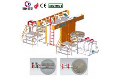 China PLC Controlled Automatic Shuttle Rotomolding Machine Adjustable Rotating Speed supplier