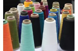 China 40s / 2 Polyester Ring Spun Yarn ,  Low Hairiness Polyester Staple Yarn supplier