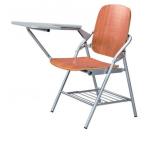 durable foldable plywood training chair with tablet and basket for sale