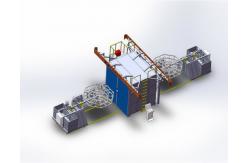 China 220v Plastic Rotational Molding Equipment 2 Arms Video Technical Support supplier