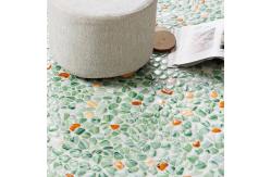 China Cobble Pebble Shaped Glass Mosaic Tiles Glossy Mosaic Kitchen Wall Pebble Mosaic supplier