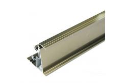 China 6063 Aluminium Profiles Glass Triangle Sliding Window Frames Champagne Anodized supplier