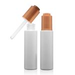 Customized Essential Oil Press Push Dropper Bottle Serum Package 30 Ml Glass Bottle Container for sale