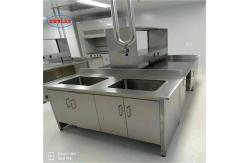 China Polished Stainless Steel Lab Bench with Bolt Connection - Silver Finish supplier