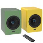 Powered Bookshelf Speakers with Built-in Amplifier and 5.25 Drivers for Turntable, TV, PC and Wireless Music Streaming Featuring Bluetooth TWS Speakers for sale