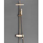 Copper Black Champagne Wall Mounted Shower Faucet Set With Handle