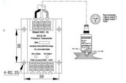 China Transmitter Series  JM-B-3B Vibration Transmitter,4~20mA current signal output supplier