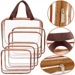 6pcs Zipper Closure Portable Waterproof Cosmetic Bags For Travel for sale