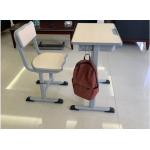 Cold Rolled Steel Student Desk And Chair Set Commercial Furniture Eco - Friendly Material for sale