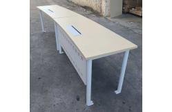 China Rectangular Wooden Curved Desktop Office CEO Meeting Room Office Training Table supplier