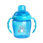 (NEW ) 225ml  PP SIPPY CUP WITH DOUBLE HANDLES NON-SPILL for sale