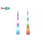 Colorful Inflatable Lighting Decoration LED Cone With Blower For Advertisement for sale