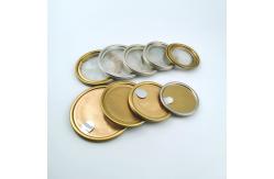 China Aluminum POE EOE Foil Peel Off Lid Clear Pull Tab Easy Tear Cover supplier