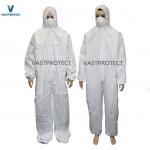 Standard Type 5 6 White Nonwoven SMS Microporous Disposable Coveralls Suits for Painting for sale