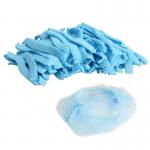Blue Soft Disposable Head Caps / Hygienic Disposable Bouffant Caps for sale