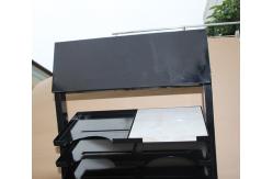 China 575mm Length 700mm Width Tile Sample Display Rack , Ceramic Tile Display Racks Black supplier