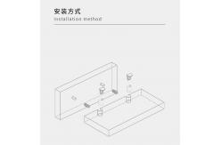 China 5*8mm Rectangle Zinc Alloy Shelf Holders, Furniture Hardware For Rta Furniture supplier