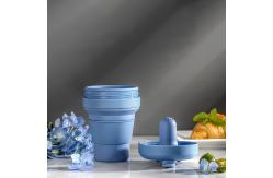 China BPA Free 350ml Portable Silicone Folding Coffee Cup supplier