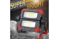 China 20W 360 Degree Rotating Work Light Dual Head COB 4AA Battery supplier
