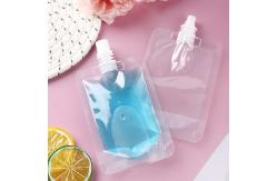 China BPA Free Transparent Clear Frozen Drinking Pouch With Spout Disposable Stand Up supplier