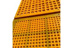 China Square Polyurethane screen panel mat tension pu screen panel with hooks supplier