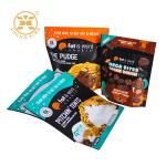 Custom Printed Cookie Stand Up Pouch Chocolate Chip Zipper Food Packaging Bag Chocolate Chip Cookie Packing Bag for sale