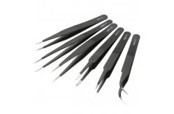 China Stainless Steel ESD Tweezer Anti Static For Cleanroom Assembly Tools supplier
