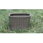 Strong Plastic Rattan Storage Boxes , Brown Rattan Storage Case for sale