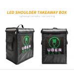 Custom LED Display Screen Cooler Bag 1680D polyester PEP Foam Tube Frame 40L Food Delivery Backpacks for sale