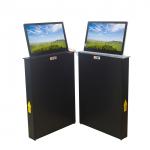 Motorized Microphone Computer Screen Lifter With 15.6 Inch Retractable Lifting Screen