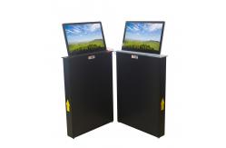 China Motorized Microphone Computer Screen Lifter With 15.6 Inch Retractable Lifting Screen supplier