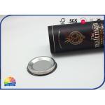 Wine Bottle Sales Display Packaging Composite Paper Tube With Metal End