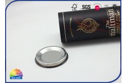 China Wine Bottle Sales Display Packaging Composite Paper Tube With Metal End supplier