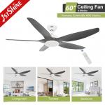 Plastic Blade 52 Inch LED Ceiling Fan With LED Light APP Control