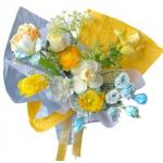 Advanced hand kneaded snow paper flower packaging paper