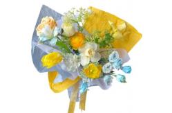 China Advanced hand kneaded snow paper flower packaging paper supplier