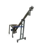 Stainless Steel Inclined Trough Auger Screw Conveyor With Hopper For Animal Feed for sale