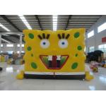 Inflatable Spongebob Moonwalk Toddler Jump House , Bounce House Party 4 X 6 X 3.5m for sale