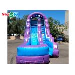 Giant Garden Games Water Inflatable Water Slide Purple Inflatable Double Slides