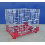 Powder Coated Collapsible Wire Container Rust Resistant Long Life Span for sale