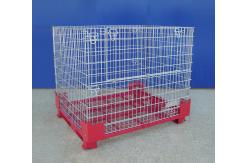 China Powder Coated Collapsible Wire Container Rust Resistant Long Life Span supplier