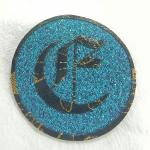 OEM Silver Thread Embroidery Woven Patches For Clothes for sale